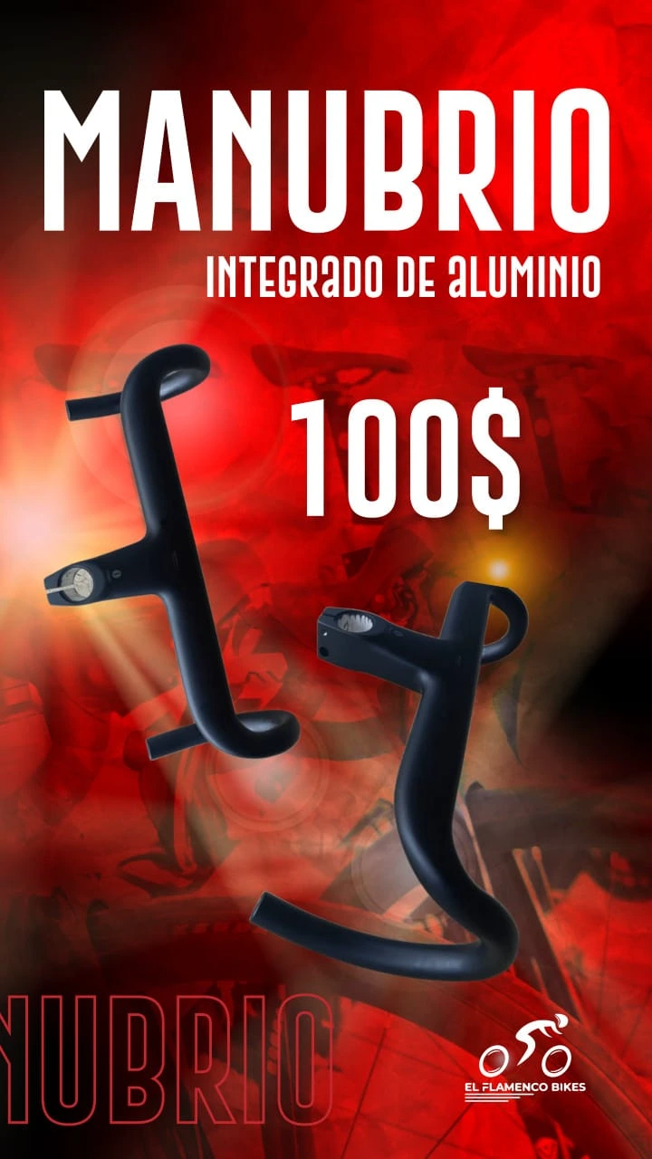 manubrio integrado de carbono y de aluminio