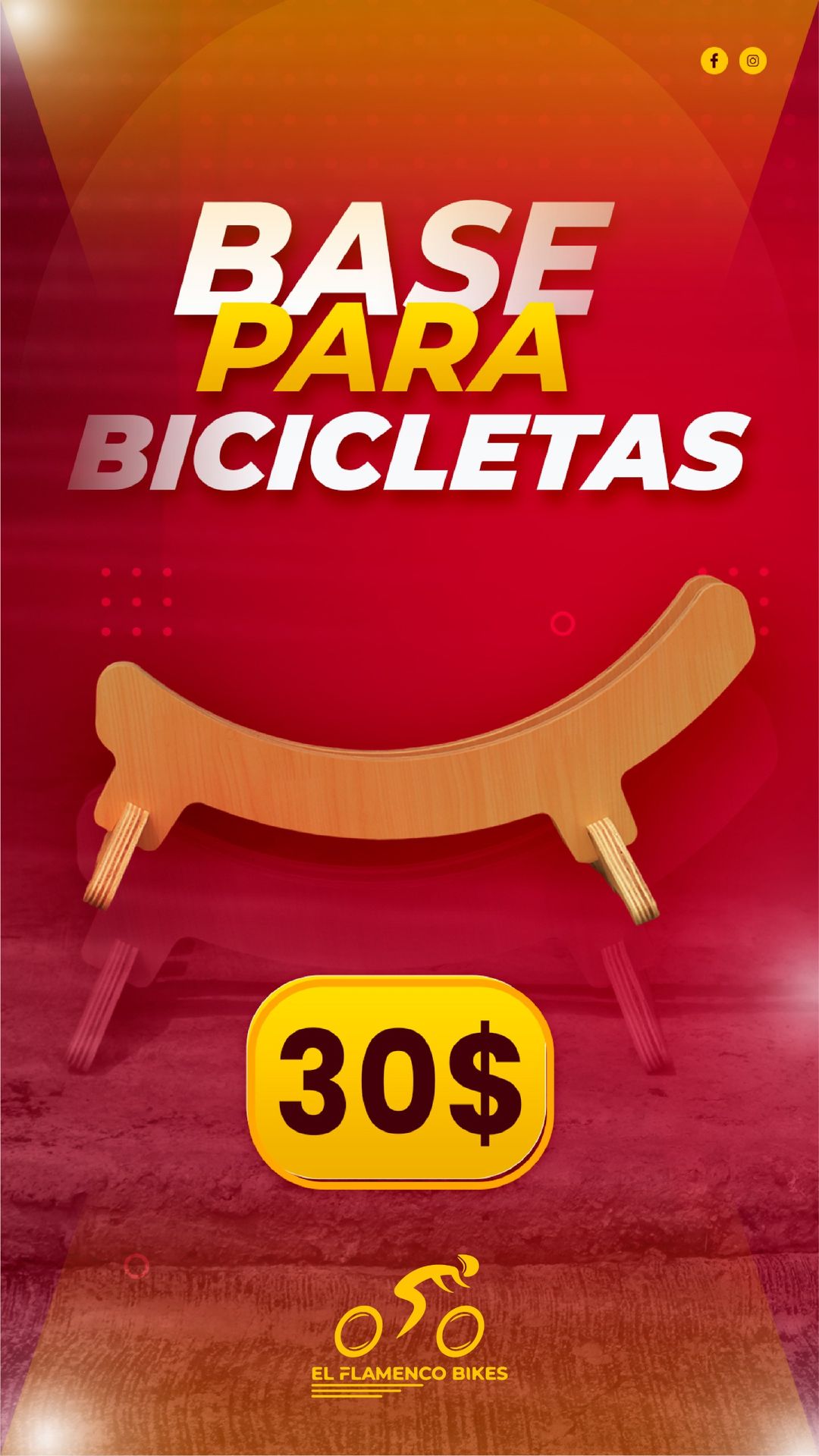 base para bicicletas